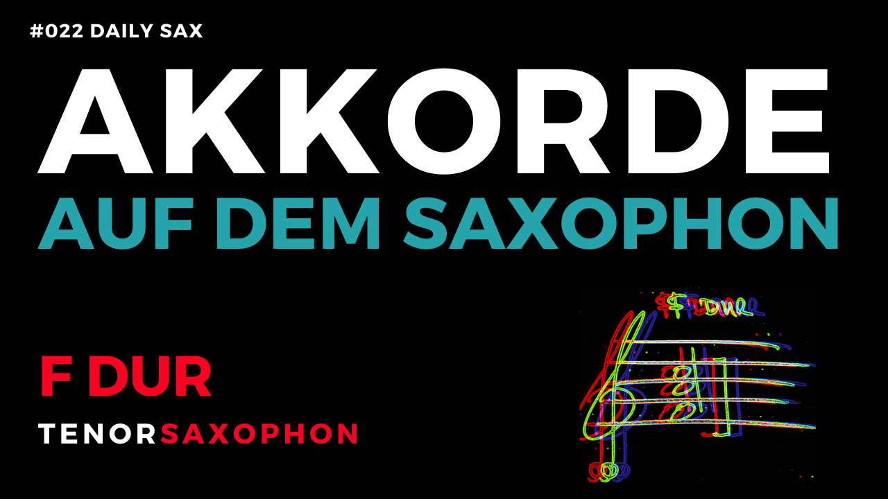 Akkorde auf dem saxophon